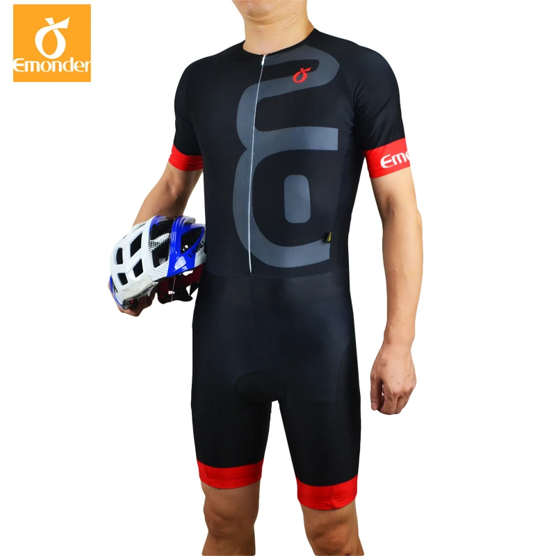 

EMONDER Men Hot Triathlon Cycling Men Pro Cycling Clothing Jerseys Suit Jumpsuit Skinsuit Bike Triathlon Sport Ropa Ciclismo