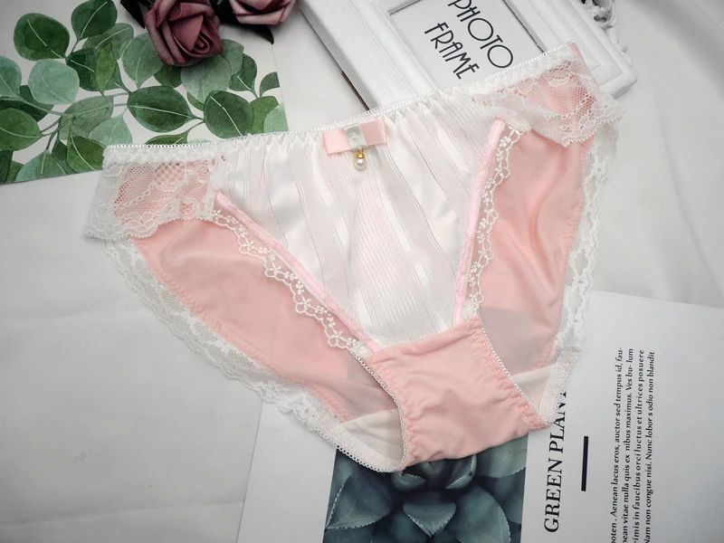 Нижнее белье женское из молочного шелка tanga трусы большого размера bielizna damska femme