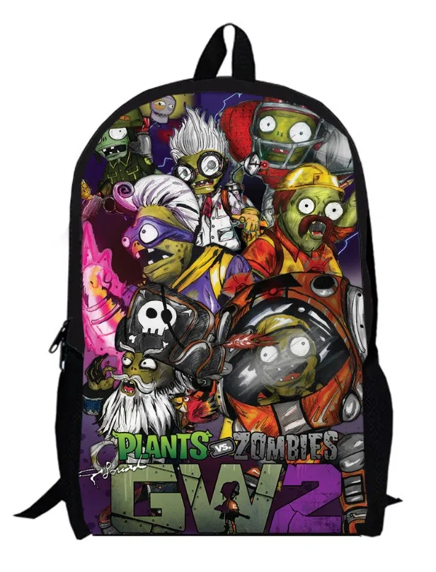 15 дюймов растения PK рюкзак зомби двойной слой на заказ Аниме атака Титанов