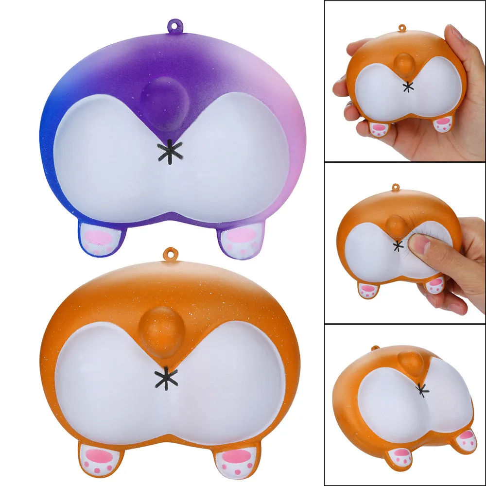 Рождественские сжимаемые игрушки для снятия стресса Kawaii Jumbo Cokey Butt Slow Rising Cream