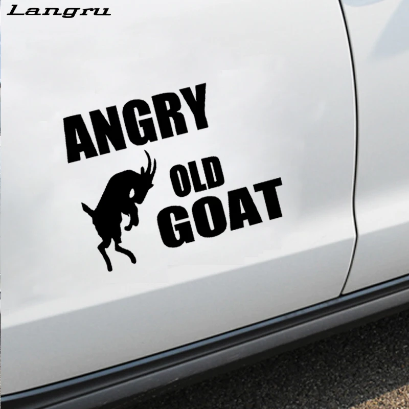 Langru новый стиль автомобиля Angry старый Коза стикер виниловая графика наклейки