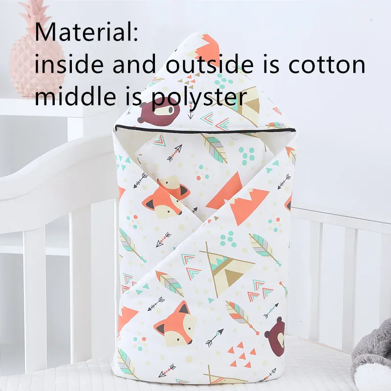 bear cotton От 0 до 6 месяцев, белое детское одеяло, двухслойный флисовый детский конверт, спальный мешок для новорожденных, детское постельное белье, одеяло - Цвет: bear cotton