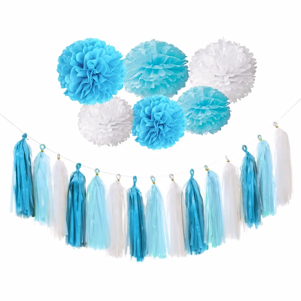 FENGRISE His A Boy Girl Baby Banner Shower помпоны для девочек украшения дня рождения детские душа