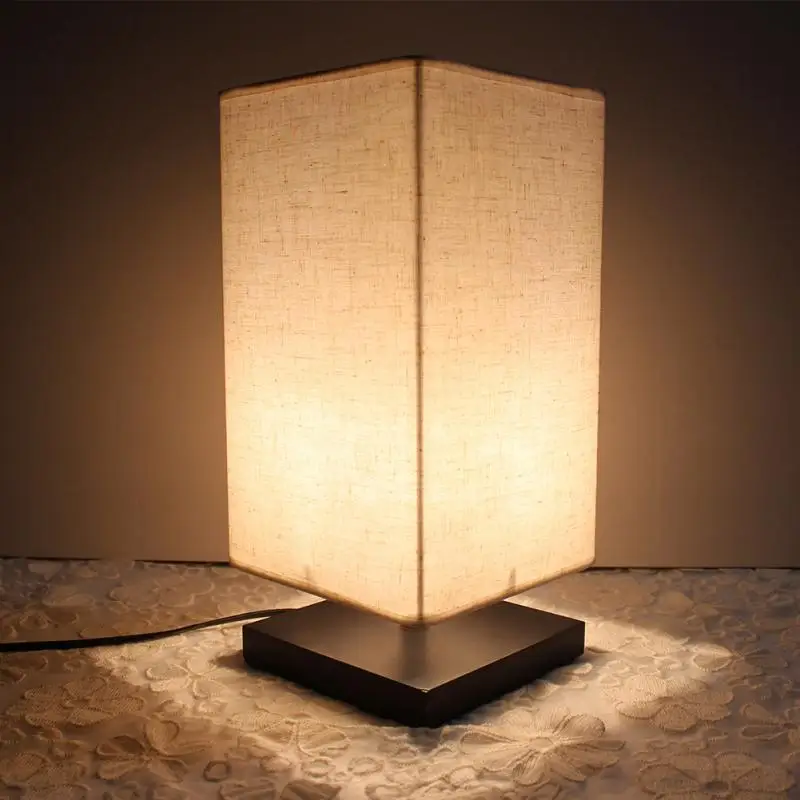 Минималистский Новый Романтический Дерево Настольная Лампа для Спальни