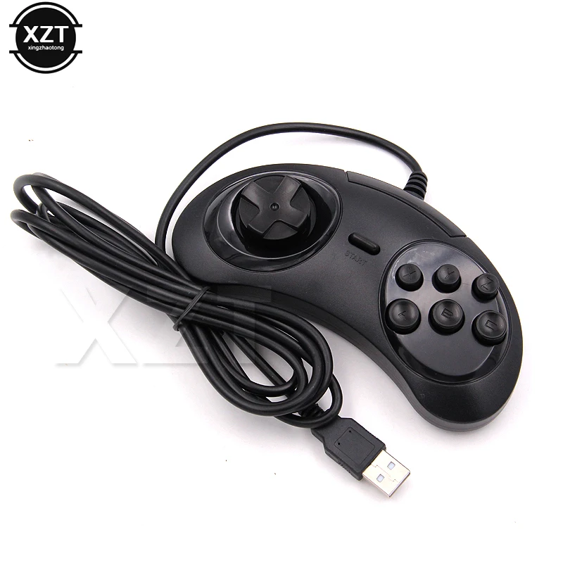 Геймпад SEGA Genesis игровой 6 кнопок USB держатель джойстика для ПК MAC Mega Drive|joystick joysticks|pc