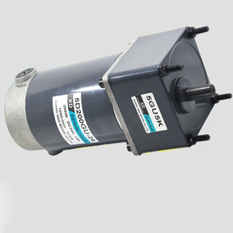 Редукторный двигатель постоянного тока 200 Вт редукторный низкоскоростной мотор