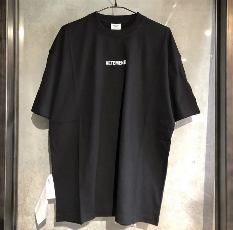 Торговая марка Vetements принт героя 2020 и вышитым логотипом большой ярлык с