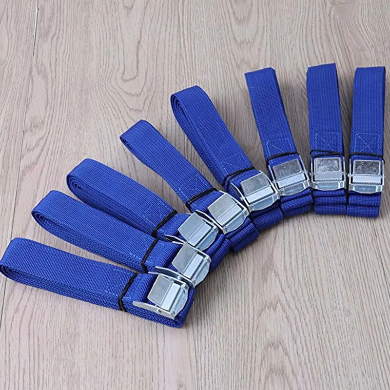 1M 2M 3M 5M*25mm Car Tension Rope Tie Down Strap Strong Ratchet Belt Luggage Bag Cargo Lashing With Metal Buckle