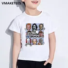 Детская летняя футболка с коротким рукавом для девочек и мальчиков, Детская футболка с принтом ПсихоКрий, Забавная детская одежда Pennywise, HKP5504