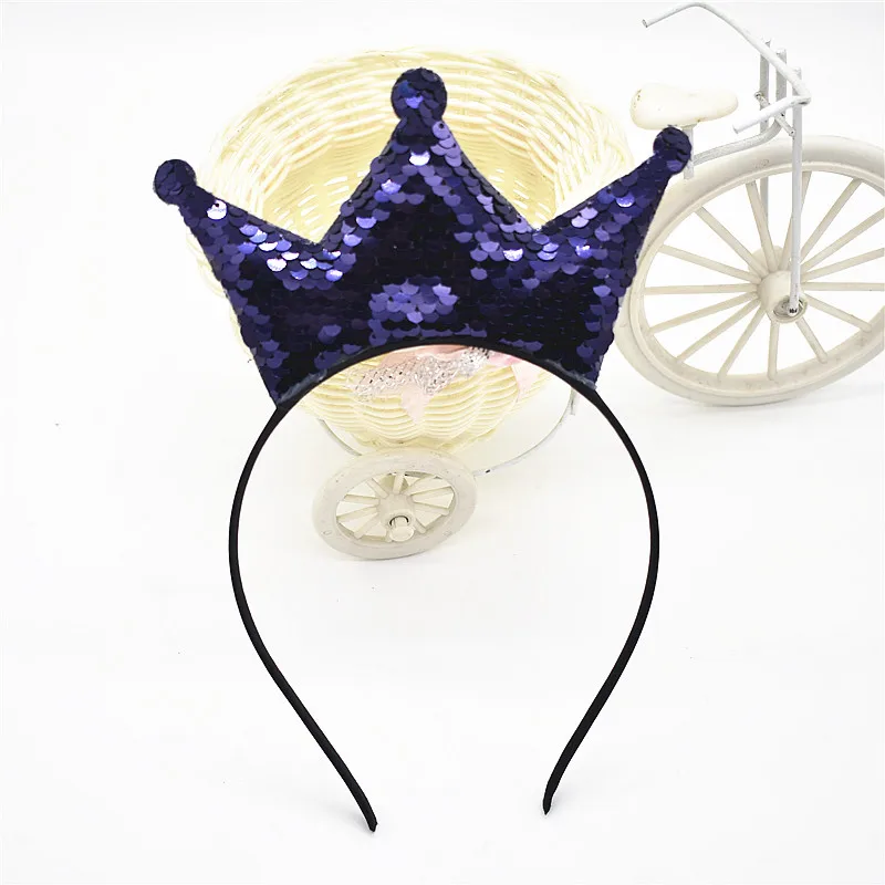 Детский Реверсивный Блестящий Корона уши Минни Маус ободок для волос Бутик