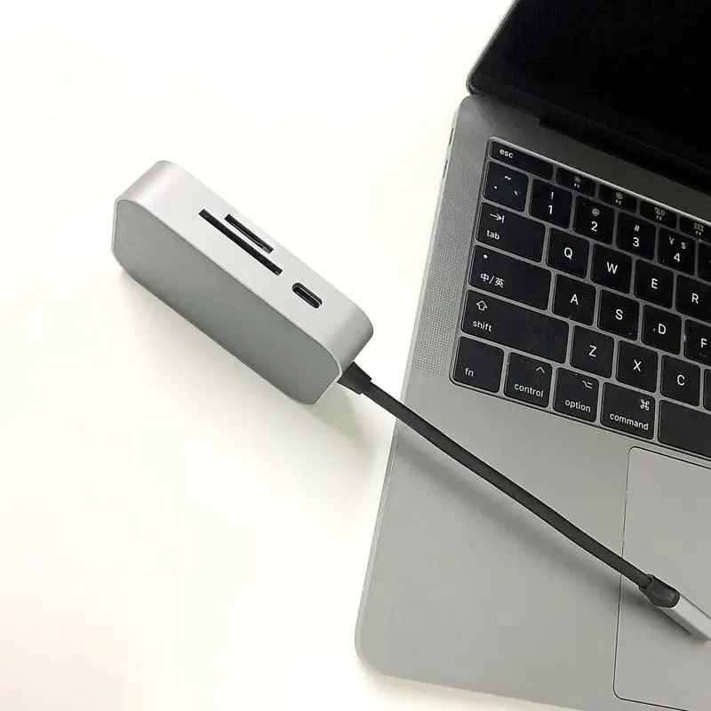 ABHU 6In1 Usb 3 1 концентратор type C (Usb3.1) для Tf/Sd адаптер + 2 Usb3.0 Af Usbc F Macbook| |