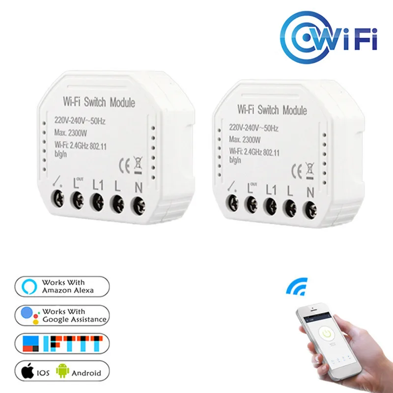 Wi Fi умный светильник переключатель Diy выключатель Модуль Автоматизации &quotSmart