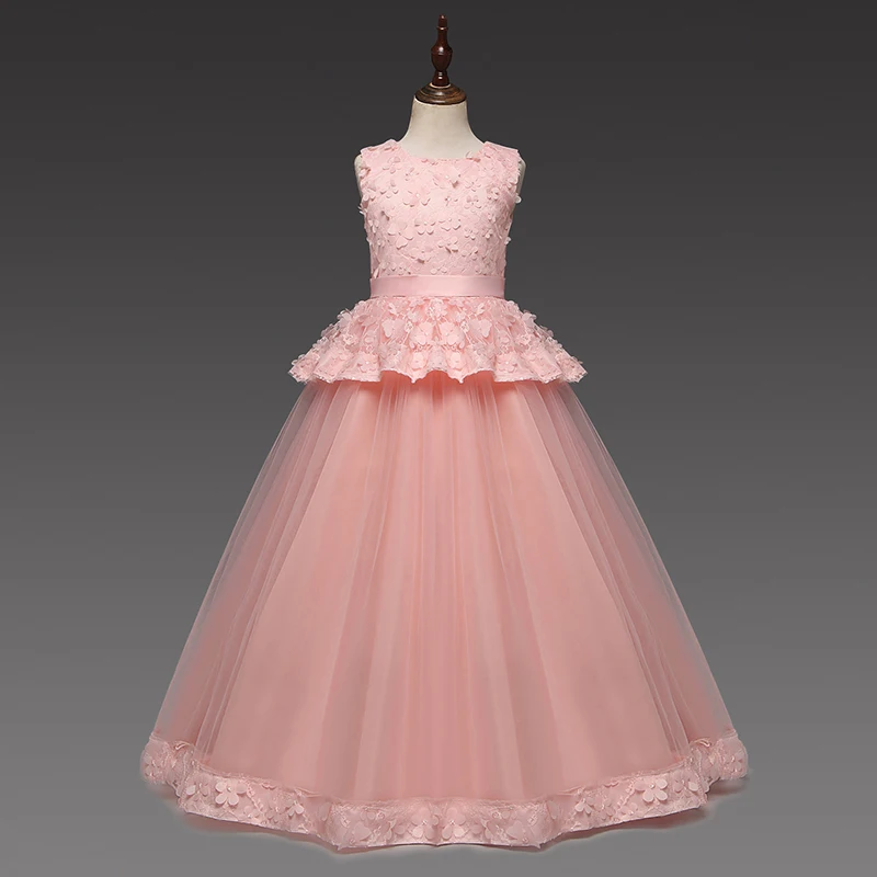 Детские Летняя Одежда для девочек платья Костюмы Элегантный партия Вечернее