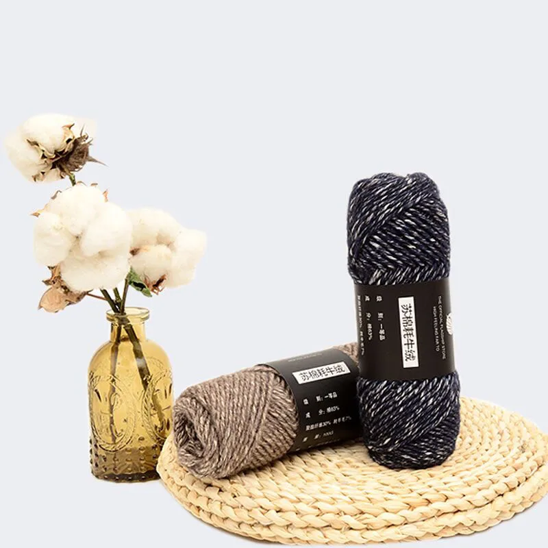 300 г Высококачественная толстая хлопчатобумажная пряжа для ручного вязания