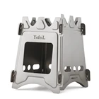 Туристическая плита Yofeil из чистого титана, ульсветильник портативная, складная, для приготовления пищи, пикника, пешего туризма