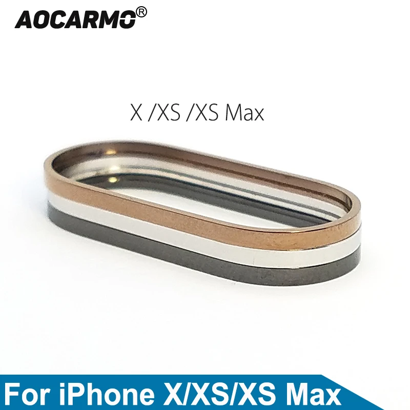 Металлическая задняя камера Aocarmo внешнее кольцо для объектива iPhone X/ XS Max