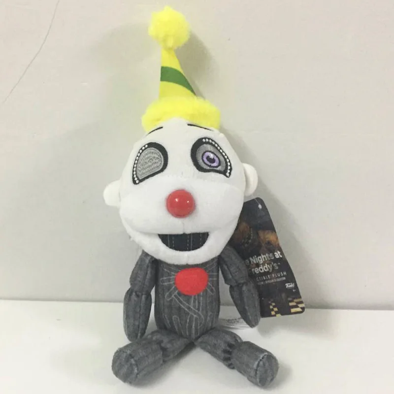 yellow hat Новые игрушки! 18 см FNAF медведь лисица мягкие игрушки мультфильм фильм пять ночей у фредди плюшевый игрушки подарки для детей - Цвет: yellow hat