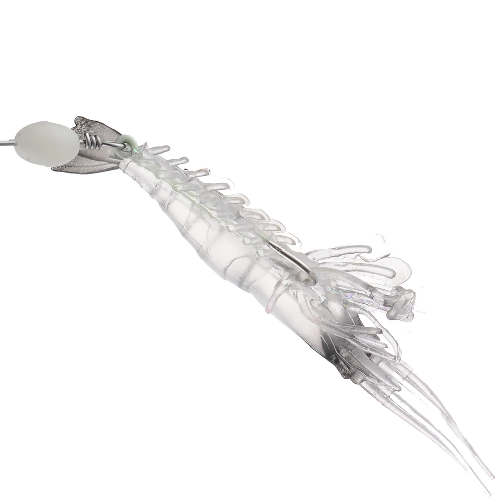 Набор светящихся рыболовных приманок в виде креветки 3 шт. 9 5 см 7 г приманка для