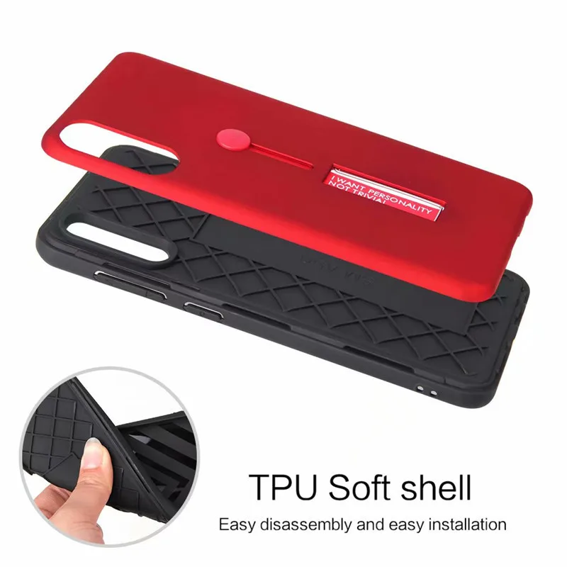 Matte Protective Case For Xiaomi Redmi 7 Note7 Note Pro Fashion Lanyard Stand Back Cover MI 9 SE Shockproof Armor Cases |