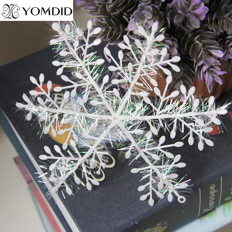 

3pcs 14 cm Christmas snowflakes adornos navidad 2015 enfeites de natal new Year christmas decorations for home Kerst