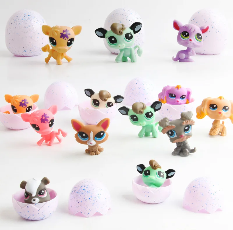 10pcs Mix Unicorn Cats Dogs Animals Eggs Party Gifts Toy Figures Ball Kawaii for Kids Baby Shower Decoration | Дом и сад