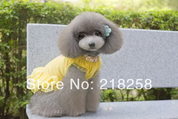 Новая Милая летняя одежда роскошное женское платье для собак бесплатная