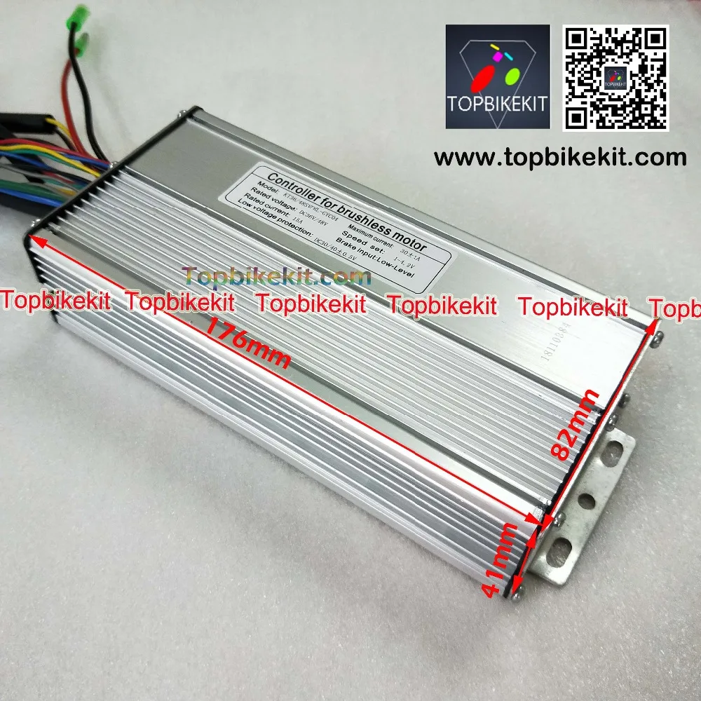 Контроллер электровелосипеда 36V 500W 48V 500W 12 Mosfet KT крутящий момент моделирование синусовое управление цилиндрическая литий-ионный аккумулятор мотор детали для электровелосипеда