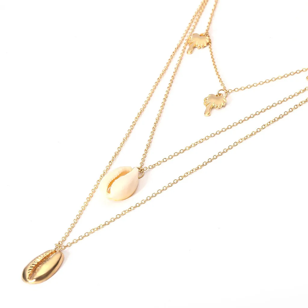 2019 Diomedes Новое модное женское пляжное ожерелье Cowrie из натуральной ракушки и