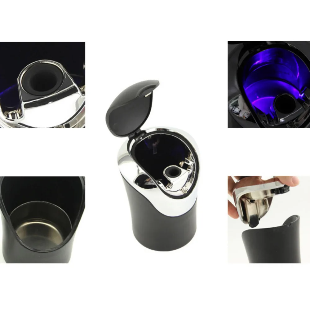 Portable Auto Truck Cigarette Smoke Ash Holder Car Ashtray Cup with LED Light | Автомобили и мотоциклы