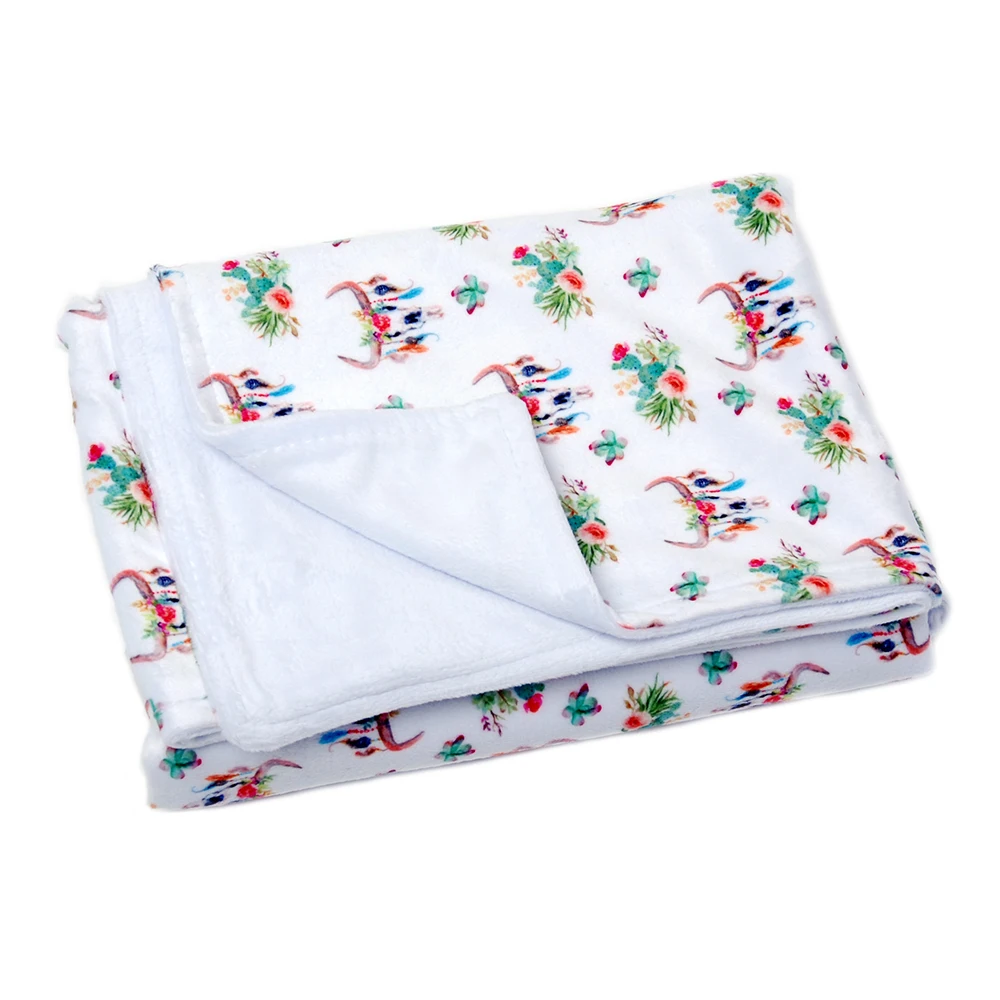 70cm*90cm Cactus Flannelette Baby Blanket Wholesale Blanks Bullskull Cover Soft Toddler Gift for DOM106654 |
