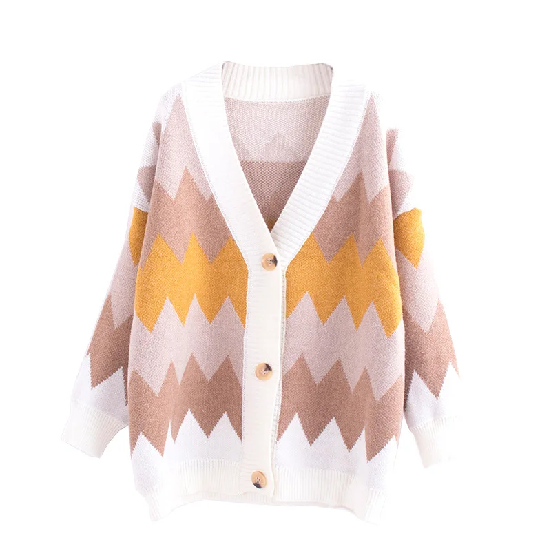 Olgitum 2019 Осень Новый корейский свежий яркий цвет соответствующие волны Кнопка