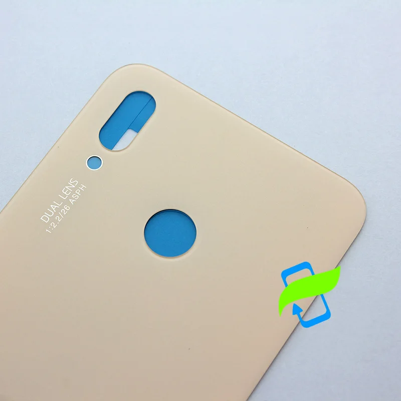 Задняя крышка батарейного отсека для Huawei P20 Lite / Nova 3e стеклянная с объективом