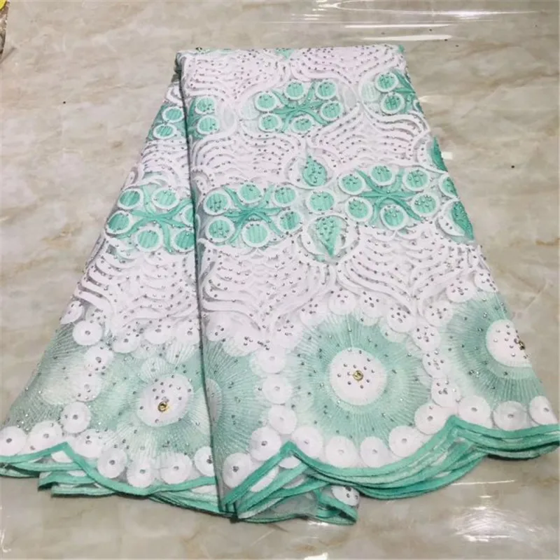 Африканское хлопковое кружево швейцарская вуаль ткань Африка высокое качество