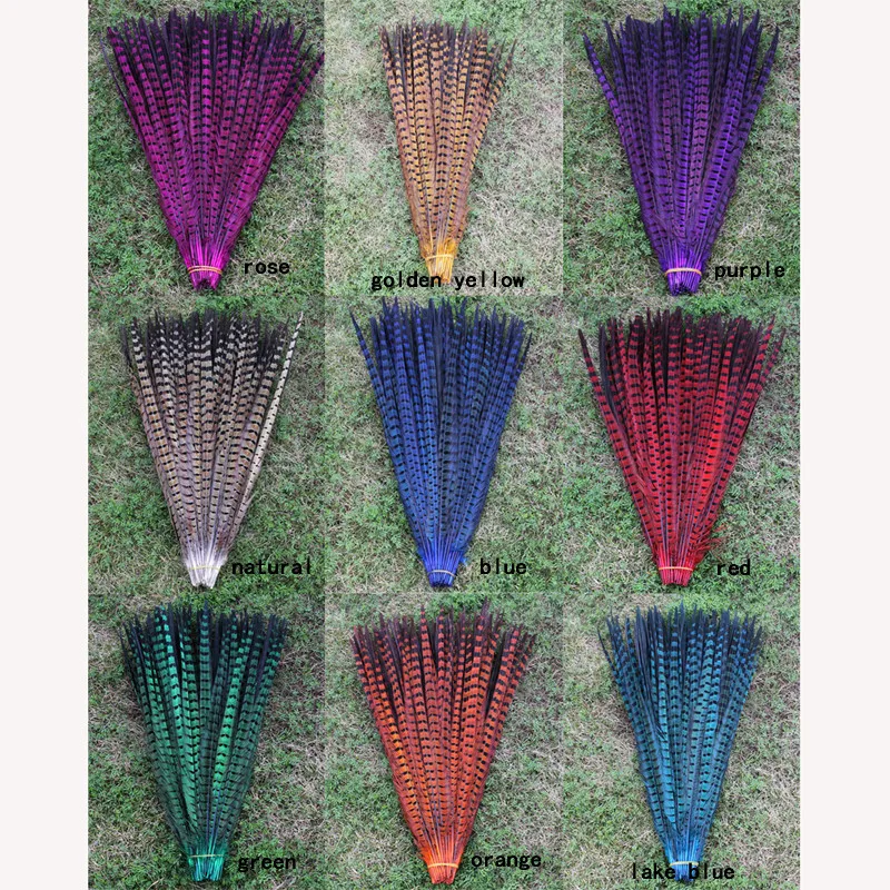 Оптовая продажа 10 шт./лот натуральные разноцветные окрашенные 40 45 см/16 18 дюймов