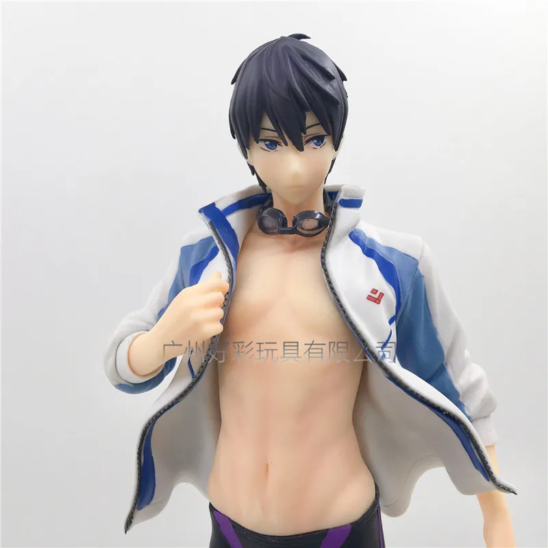 Новинка 22 см аниме бесплатно! Iwatobi swim Club Haruka Nanase 1/8 ПВХ фигурка Коллекционная модель игрушки
