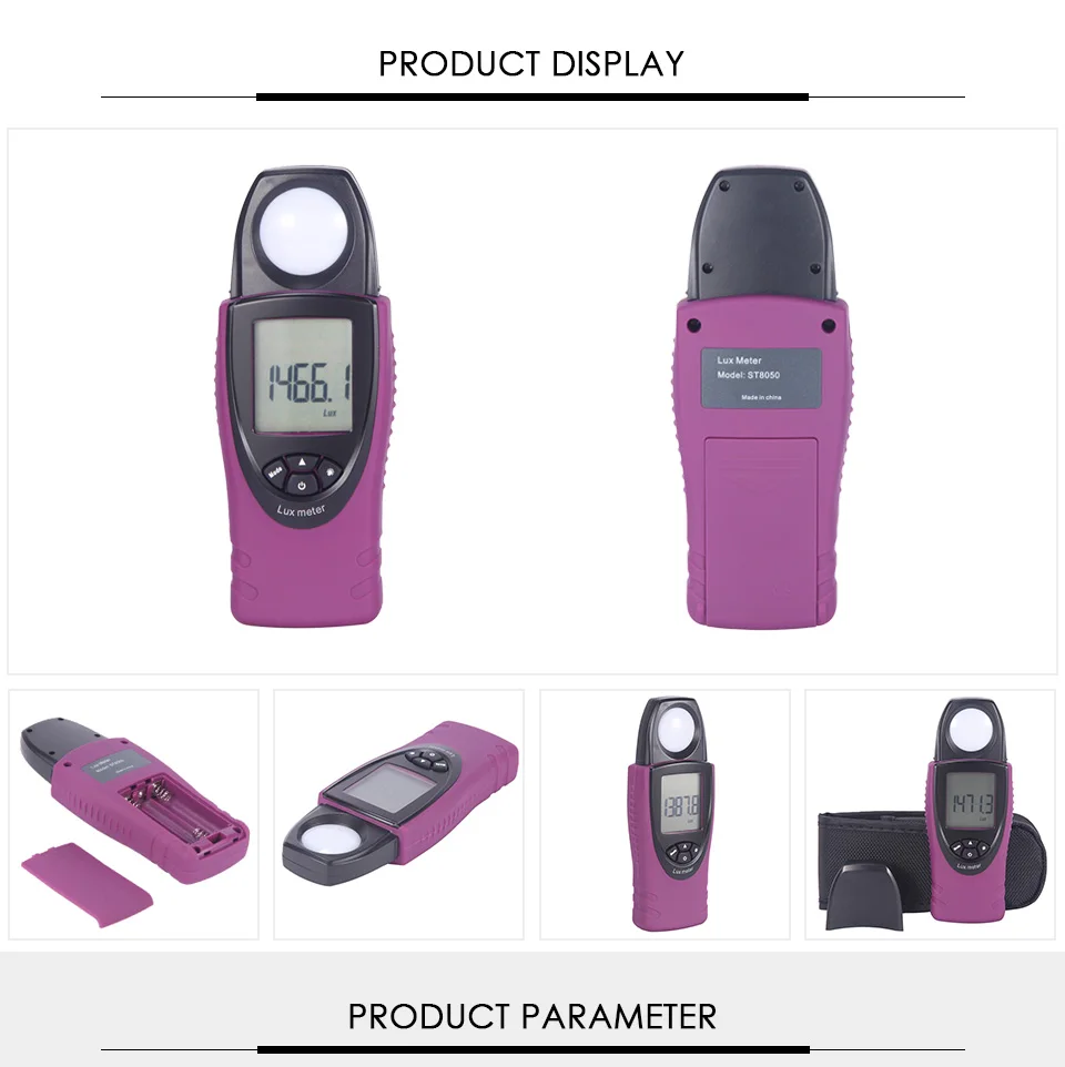 Nicetymeter ST8050 портативный FC/LUX дисплей 30000 Люкс карманный цифровой люкс-метр, светильник, спектрометр, УФ-метр