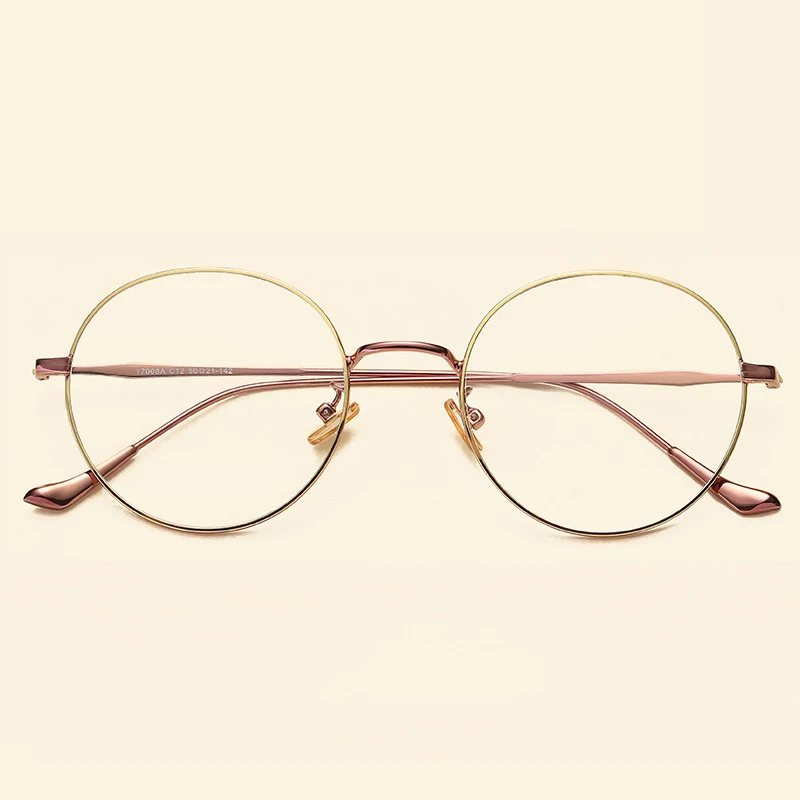 Бренд NOSSA корейские винтажные металлические оправы для очков женские и мужские