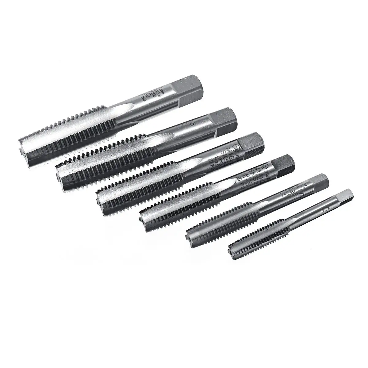 3 шт./компл. M10, M12, M14, M16, M18, M20 HSS ручная дрель коснитесь представляет наиболее продаваемые наборы винтовых для измерения резьбы правую руку набор сверл сужающаяся к талии метчики ручные инструменты