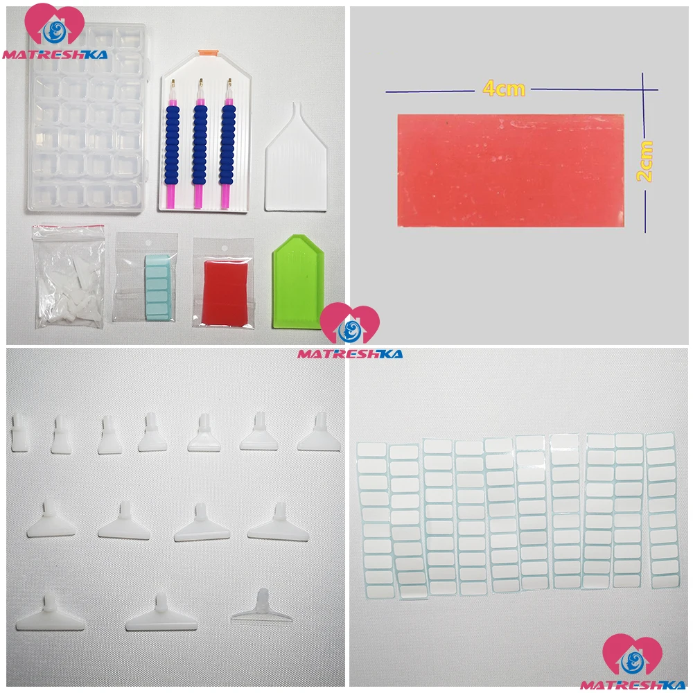 Набор инструментов для алмазной живописи прозрачный органайзер хранения