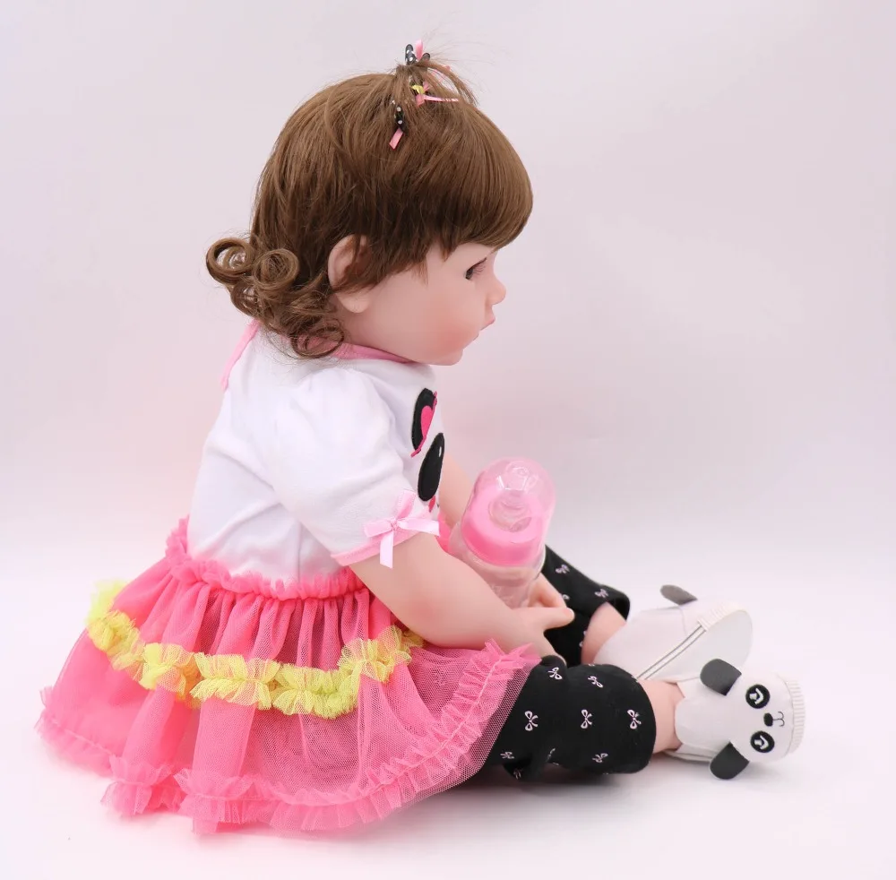 Горячая продажа 22 дюймов куклы Reborn реалистичные мягкие силиконовые детские