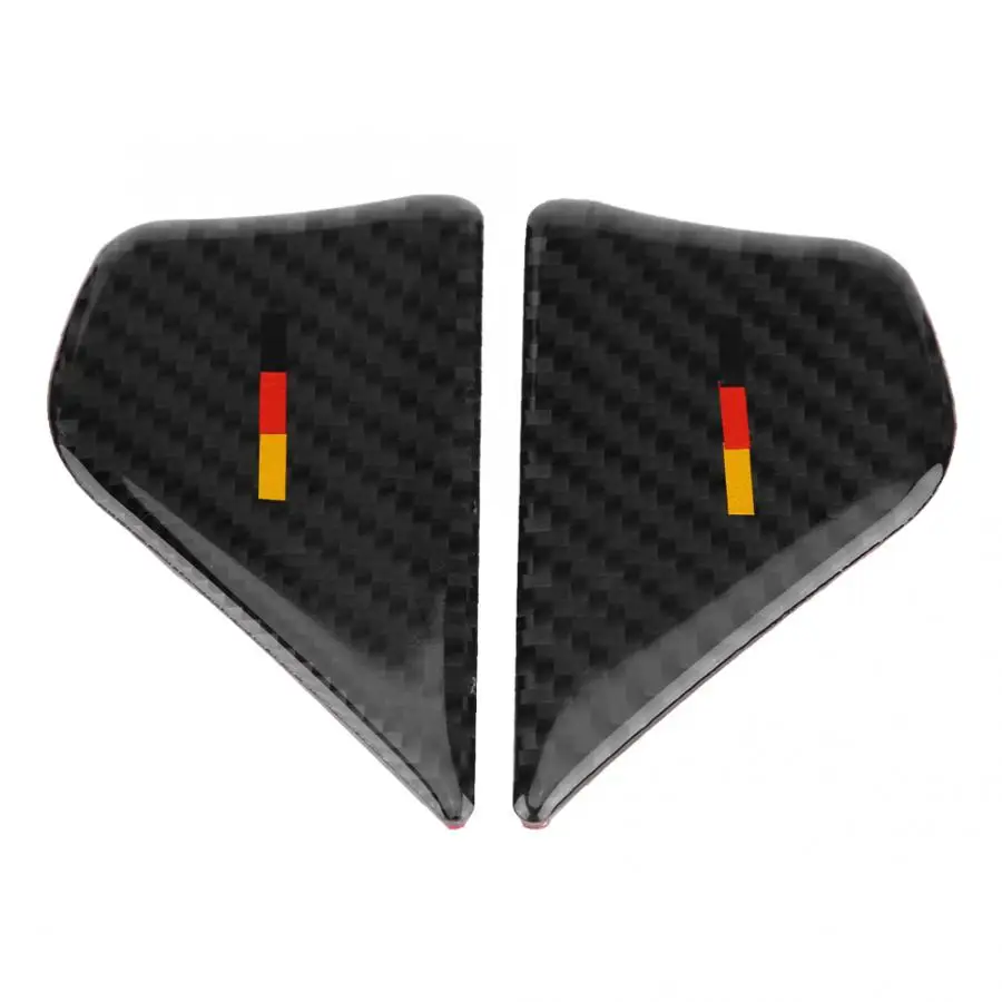 4Pcs Carbon Fiber Car Interior Door Handle Bowl Cover Trim for Mercedes C Class W205 C180 C200 GLC Car Styling