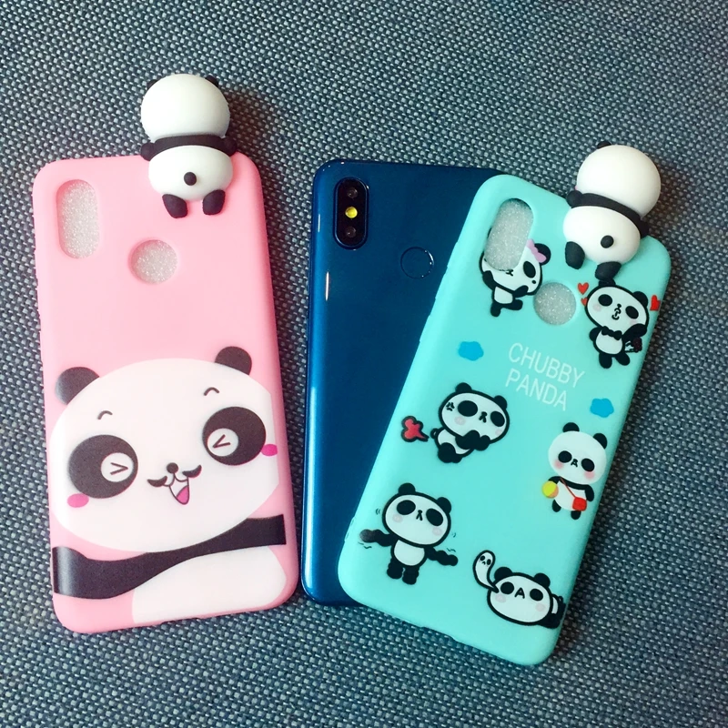 For Xiaomi A2 A1 Redmi S2 Y1 Cover 3D Cute Cartoon panda brothers funny toys soft phone case Lite Y2 Cases |