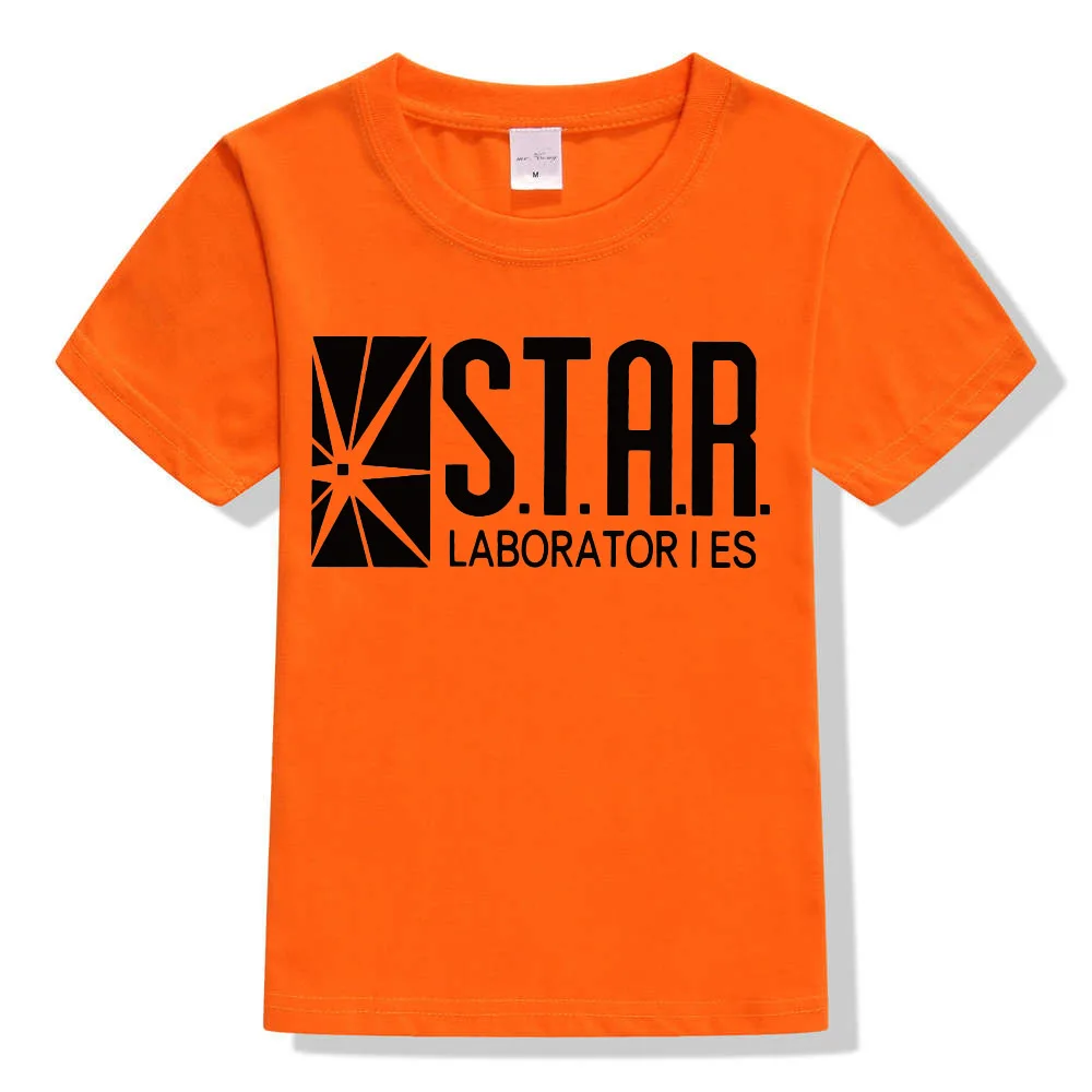 Летняя детская футболка с коротким рукавом и принтом Звездная Лаборатория новая