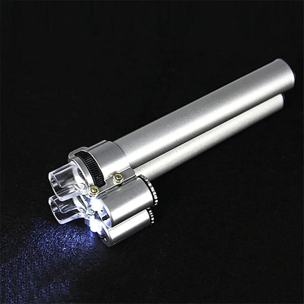 New Fashion Creative HD High Power Portable Microscope 100 Times Zoom Mirror With LED Light For Observed | Инструменты