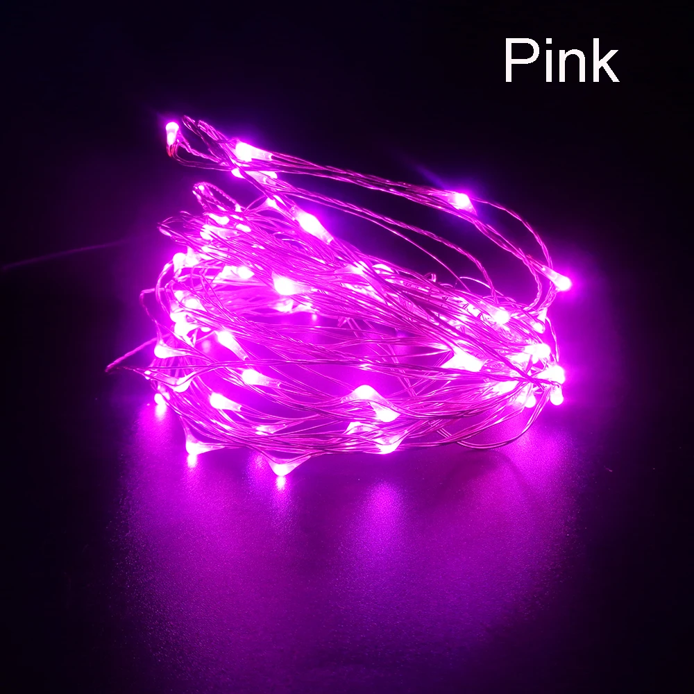 Светодиодная гирлянда 10 м 100 светодиодов медная проволока высокое качество DC12V