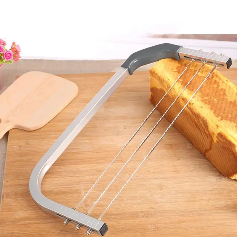 Large Adjustable 3 Blades Cake Cutter Interlayer Slicer Stainless Steel Cut Saw DIY Household Baking Tools Leveler |