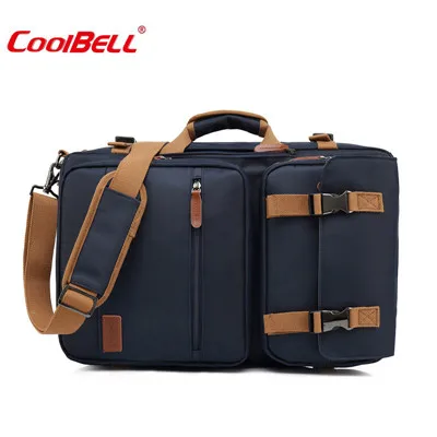 Blue Coolbell 17,3 дюймовый портфель для ноутбука, рюкзак-трансформер, сумка через плечо, чехол для ноутбука, сумка для бизнесмена, сумка для путешествий - Цвет: Blue