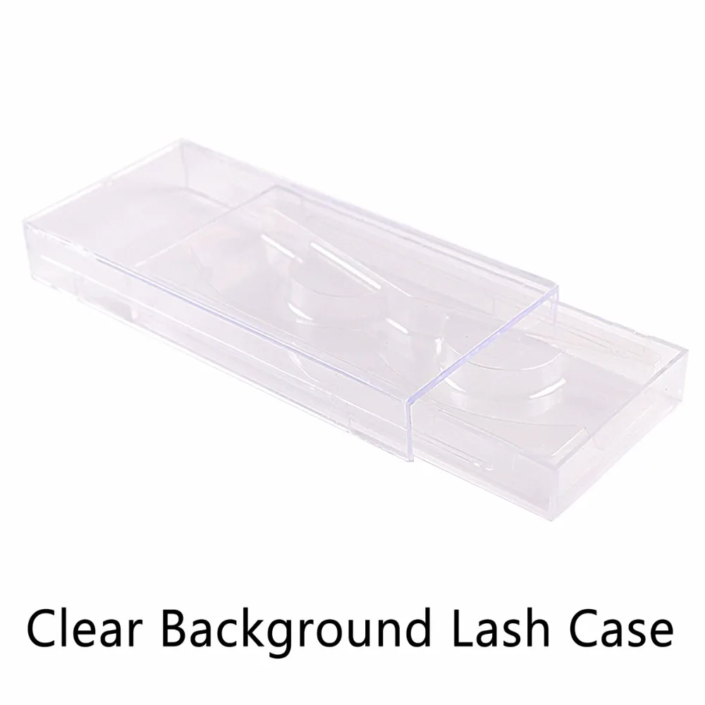 Прозрачный чехол для ресниц с раздвижной крышкой и держателем хорошего качества