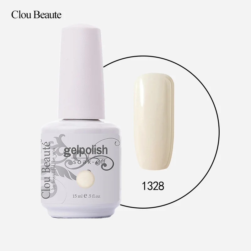 Clou Beaute 15 мл УФ гель для ногтей модный тренд цвета лаки для ногтей гель лак для ногтей - Цвет: 1328