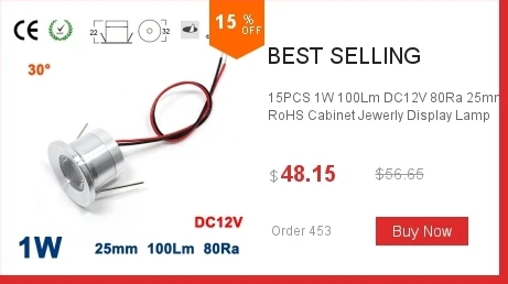 3 Вт Тонкий DC 12 В 8 мм Тонкий Мини светодиодный потолочный светильник CE RoHS d58мм поверхностный монтажный Точечный светильник ing SMD 15 шт. 2835 точечный светильник